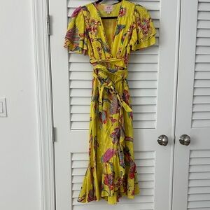 Banjanan Yellow Floral Maxi Dress